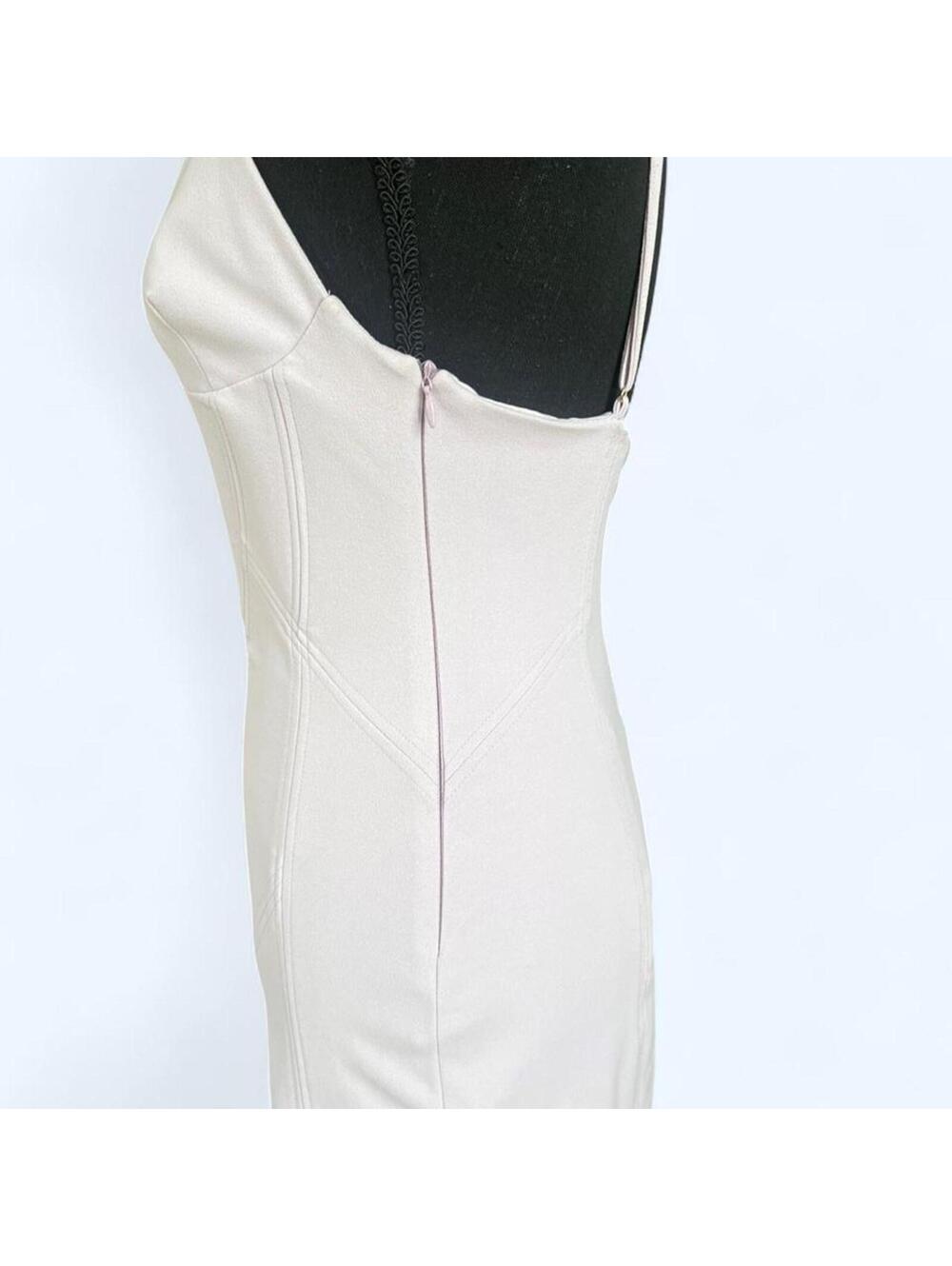 Zara lilac bodycon mini dress fairycore soft girl size small 💜 - Picture 4 of 7